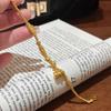 Women's Sand Gold Gourd Charm Beaded Bracelet - New Chinese Style, Retro National Design, Long-Lasting Color Retention