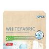 White Fabric Dye 10 Sheets Washing Machine Whitener White Dye for Clothes for Cotton Wool Wood Linen Laundry Clothing Shirt