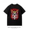 Mobile Suit Gundam Animation Derivatives Loose Shortsleeved Unisexs and Womens Tshirts Summer Mecha Printing Casual Clothing