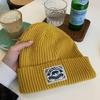 Cute headgear wool hat women's spring and autumn knitted hat women's winter warm and trendy versatile suitable for big head circumference