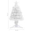 VidaXL Pre-lit Artificial Christmas Tree, Christmas Tree with LEDs, Holiday Decoration, Indoor Party Ornament 328448