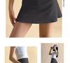 Plus Size Pleated Skort with Inner Lining for Running, Yoga, and Tennis