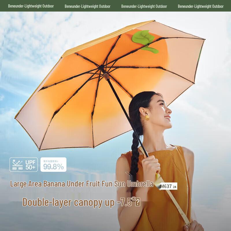 

Beneath the Banana Tree Fruit Fun UV Protection 3-Fold Umbrella