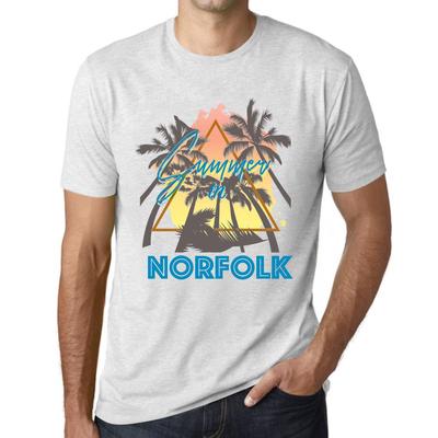 Herren Vintage T-Shirt Grafik T-Shirt Sommer Dreieck Norfolk Vintage Weiß