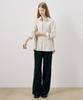 MIND BRIDGE WOMEN [W] Black Denim-Like Elastic Waist Slacks