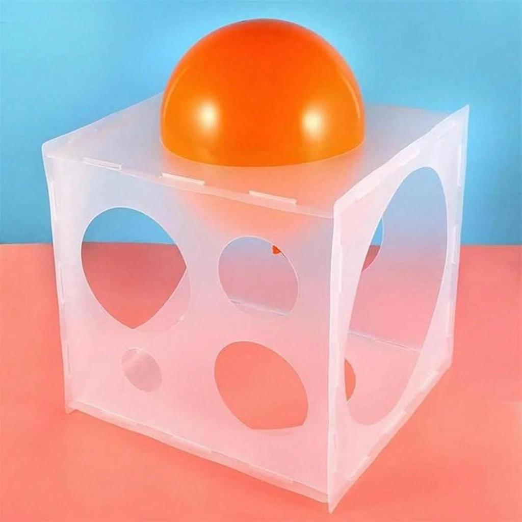 1pc Balloon Size Measuring Tool, Easy-To-Use Detachable Balloon Measuring Box, Foldable and White Measuring Tool for Balloon Decoration, Arch