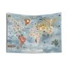 Arazzo Mappa del Mondo Decorazione Stanza Bambini Sala Giochi Arte Murale Decorazione Murale Arredamento Casa Decorazione Stanza Decorazione Murale Miglior Regalo