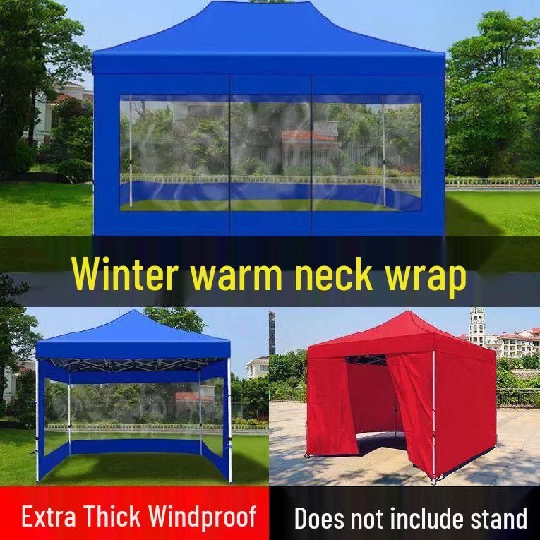 Transparent Tent Side Panel: Windproof & Waterproof Outdoor Canopy Enclosure with Thick Fabric and Durable Edging