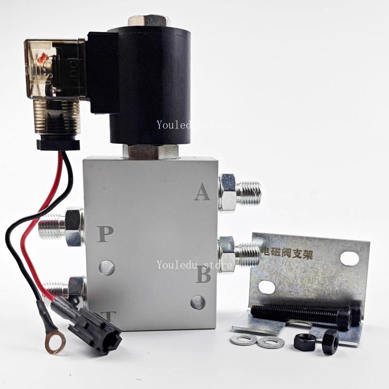 Apply To Hydraulic Solenoid Valve of Excavator Quick-change Connector 12V and 24V Quick-change  Cylinder Check Valve Fittings