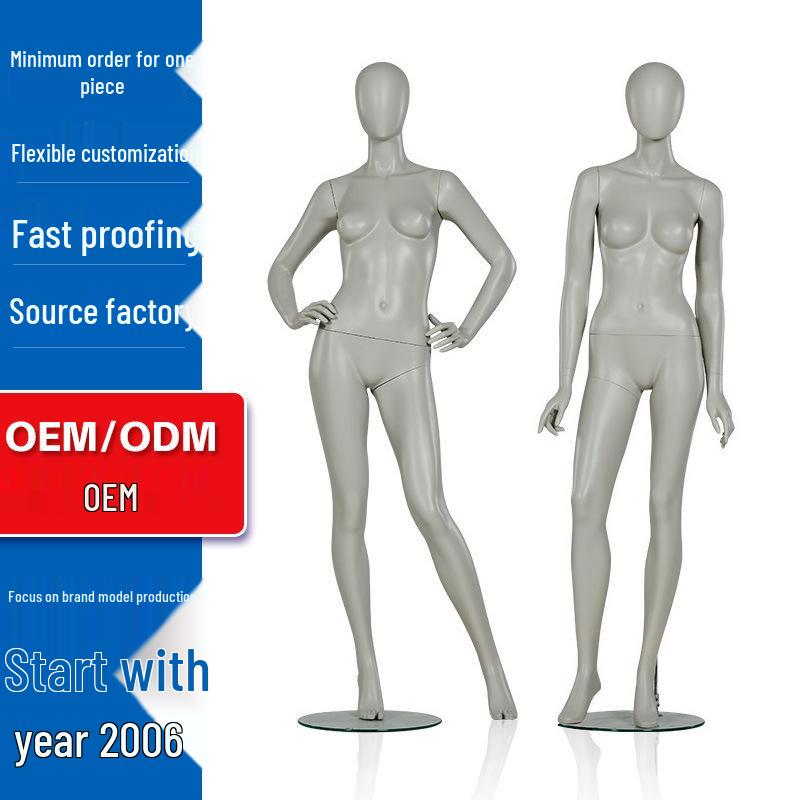 European & American Fiberglass Female Mannequin for Clothing Display In Stores