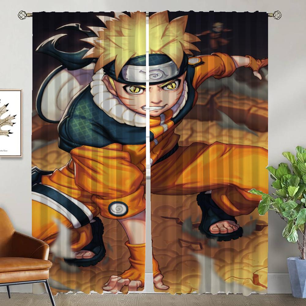 Halloween Dekorasjon N-Narutoes Myggnetting for Stue Tyll for Soverom Romdeler Vindusgardiner Gardiner Kjøkken