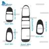 Real Soft Carbon Fiber Sticker Car Window Switch Frame For Seat Leon MK1 1M 1999 2000 2001 2002 2003 2004 Trim Accessories
