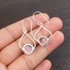 Black Rhodonite Gemstone 925 Sterling Silve Stylish Jewelry Earrings For Gift EE-33-32