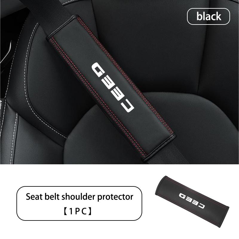 AXADSN1 Universal Car Seat Belt Shoulder Strap Adjustable Protection Pad For KIA Sorento Stinger Spectra Niro Cadenza Sephia