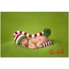 New wool hand-knitted children's photography long tail hat, newborn cartoon sweater hat, Christmas long hat