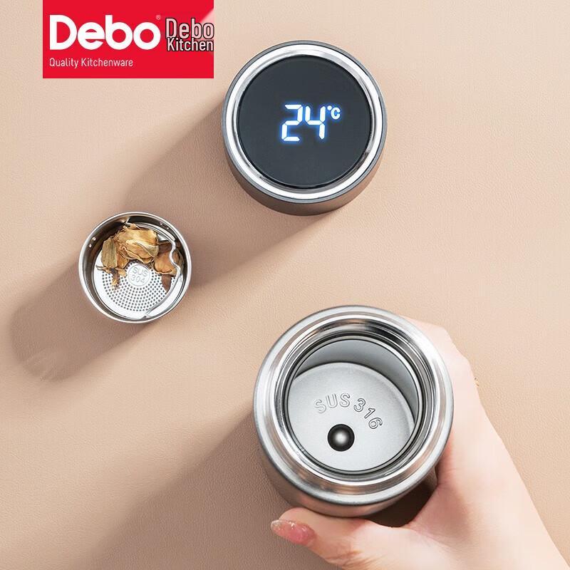 Debao Eto'o 480ml 316 Stainless Steel Temperature Display Insulated Bottle