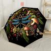 Art Nouveau Dragonfly Compact Travel Automatic Umbrella Compact & Durable 8-Rib Design Durable Plastic & Iron All-Season Travel