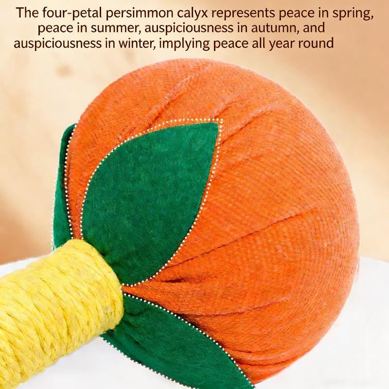 1PC Handheld Ai Cao Meridian Massage Hammer Persimmon-Shaped for Full Body Therapy - Neck Shoulder Relief