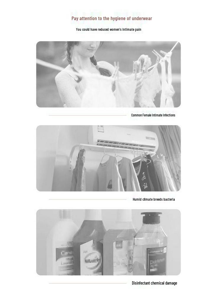 Compact UV Underwear Dryer & Disinfection Box for Home Use