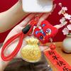 Pure Gold Lucky Charm Bag: Phone Charm, Keychain, Perfect Gift for Family & Friends.