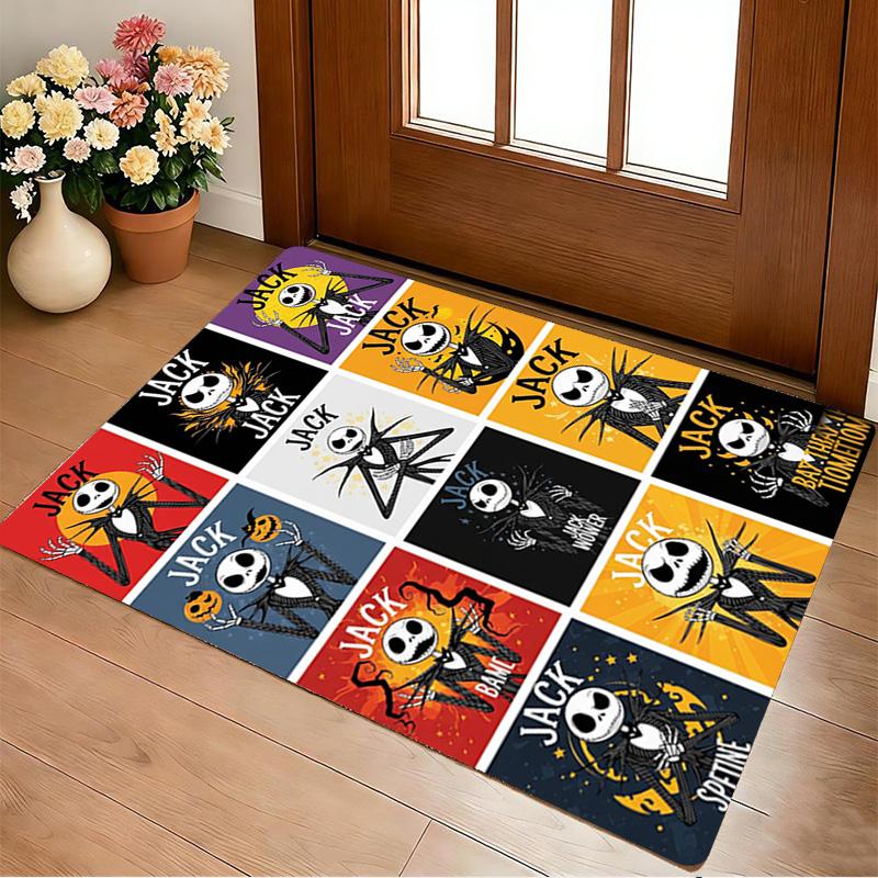 Jack Skellington Living Room Non-Slip Area Rug Soft Carpet for Bedroom Game Playroom Sofa Office Home Decor Doormat Christmas Gift C9211594