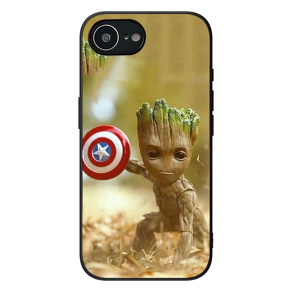 Guardians of the Galaxy Groot Hülle Handyhülle für Apple iPhone 16 15 14 11 Pro Max 7 8 Plus SE2 SE3 SE 2022 2020 Hülle