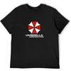 WUWEICHEN Umbrella Corporation Resident Mens Men Evil Gift Vintage T-Shirt Black