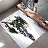 Robot Warrior with Green Armor suitable as a non-slip mat for the living room or bedroom sofa