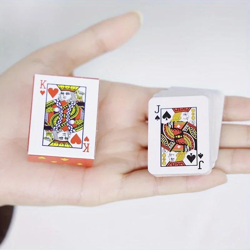 Mini Playing Cards Party Spoof Fun Smal Playing Cards Miniature Poker Cards Mini Poker Game For Teen Adults Novelty Party Gift