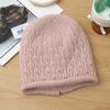 Women's Autumn and Winter Fashion Versatile Big Head Wing Rabbit Fur Warm Hat Korean Style Plus Velvet Thickened Windproof Knitted Wool Hat
