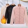 Autumn Thin Cotton Coat Women Stand Collar Warm Outerwear Jacket