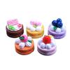 3D Strawberry Cake Keychain with DIY Cream Glue