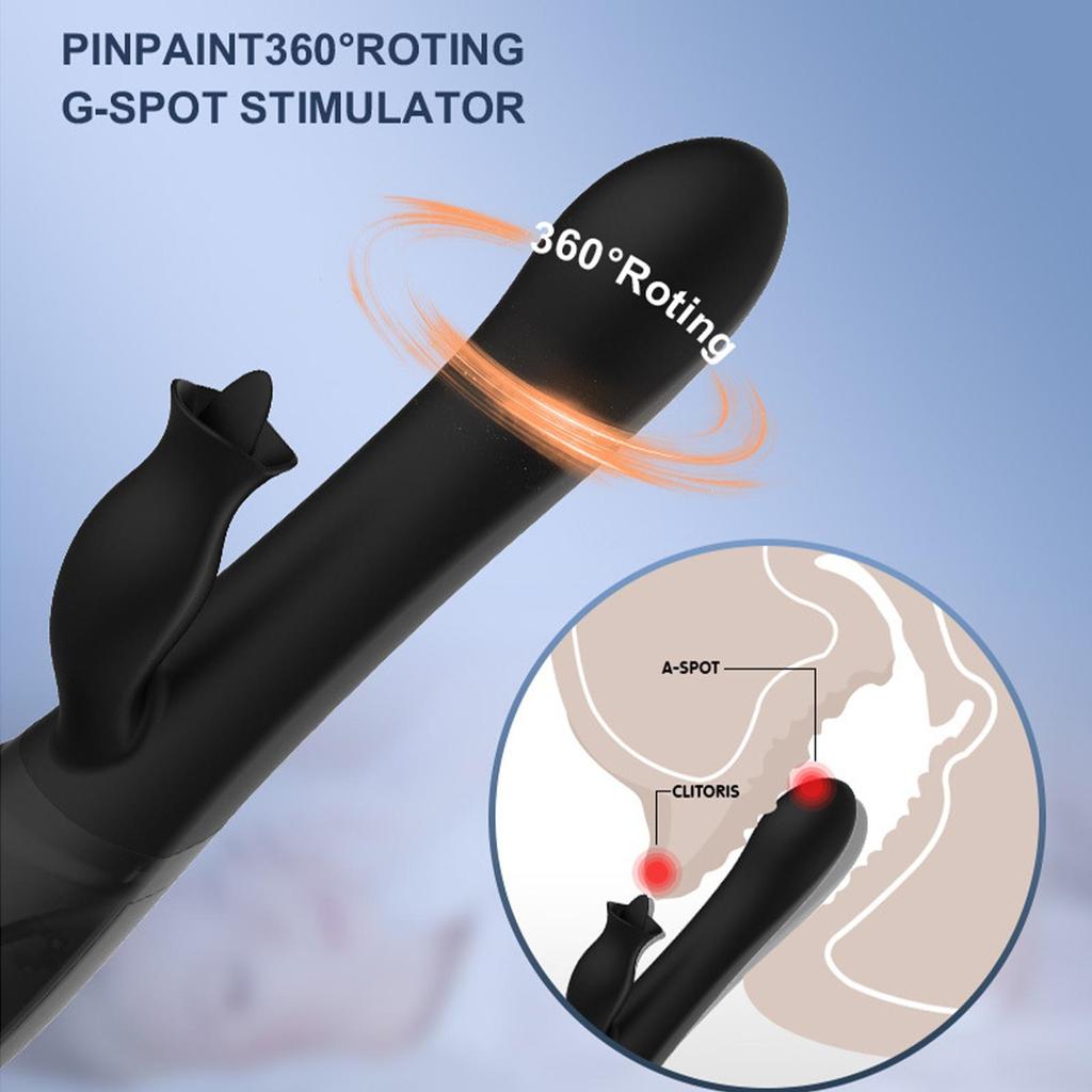 2 In 1 Vibrator Female Vagina Clitoris Nipple G-Spot Stimulator Adult Sex Toy Dildo Goods for Women Masturbation Massager 18+