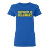 Delaware Basic Block Womens T-Shirt - Royal