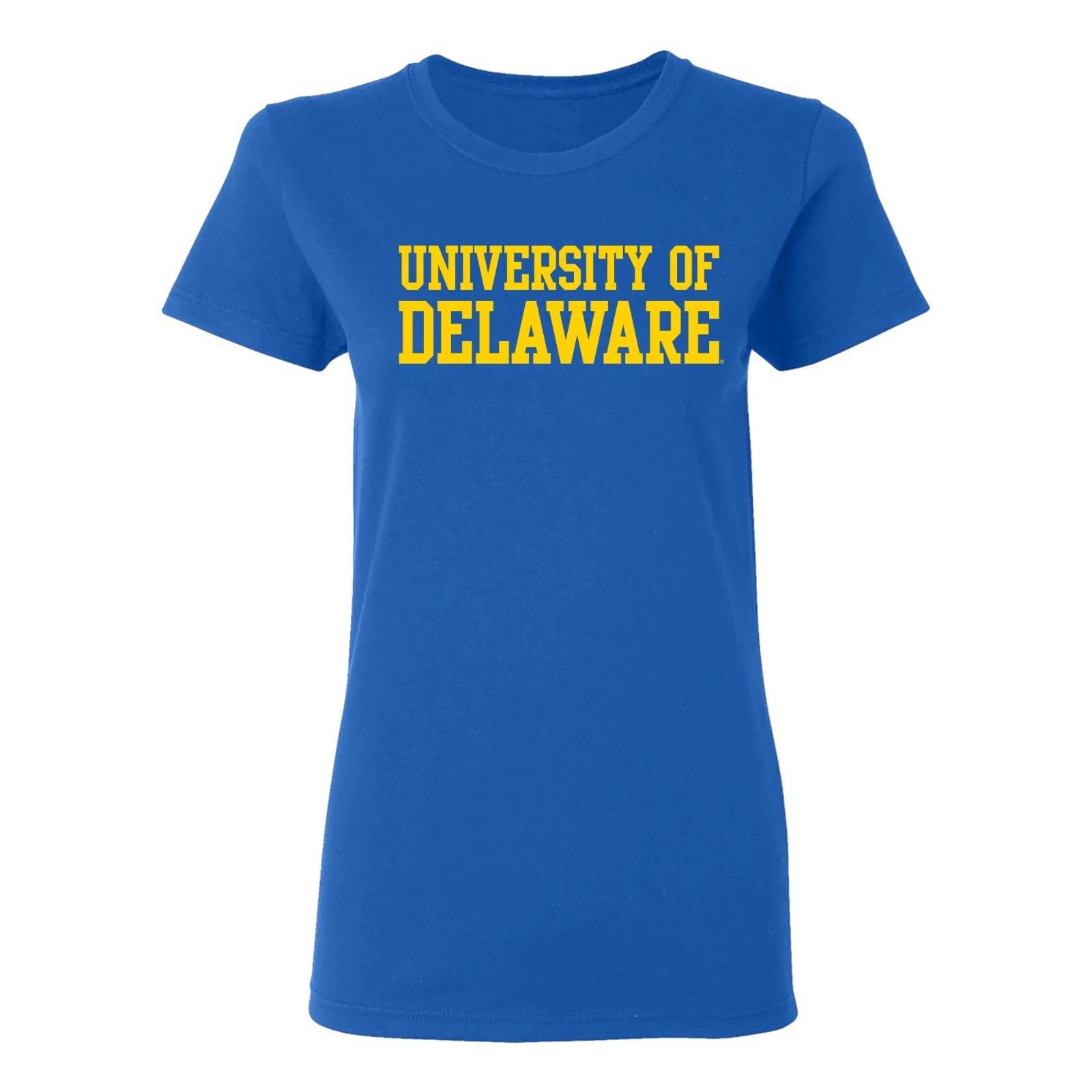 Delaware Basic Block Womens T-Shirt - Royal S