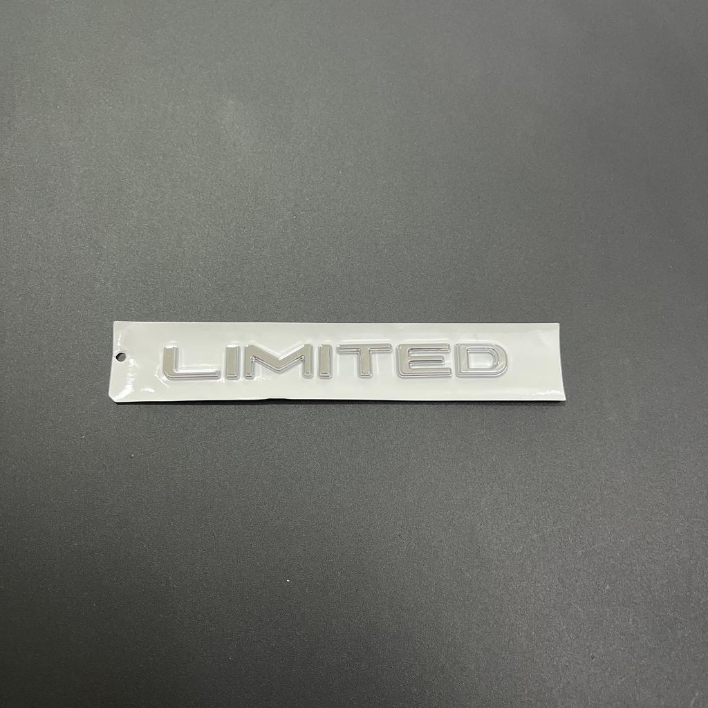 LIMITED Car Letter Emblem, 3 Sizes, 2 Colors, 3D ABS Sticker for Jeep Car Exterior ALU1