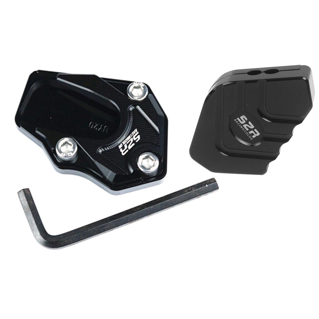 Metal Motorcycle Kickstand Extension Pad Alloy Motorcycle Foot Braces Pads Non-Slip Scooter Modified Tool For UU/UY/UE125 Motorb
