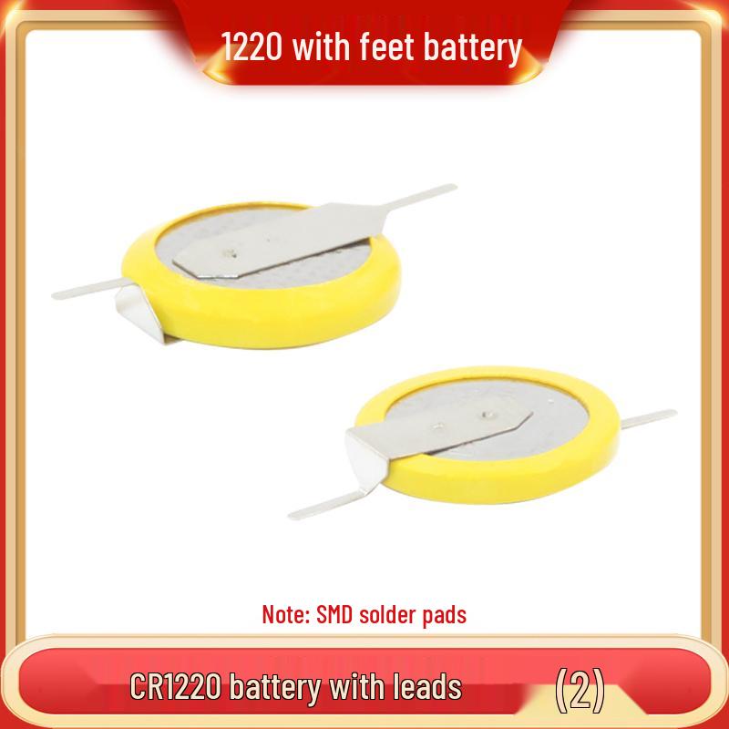 3V Coin Battery Holder for CR2032, CR1220, CR1632, CR2450 - Spring Contact SMD Connector
