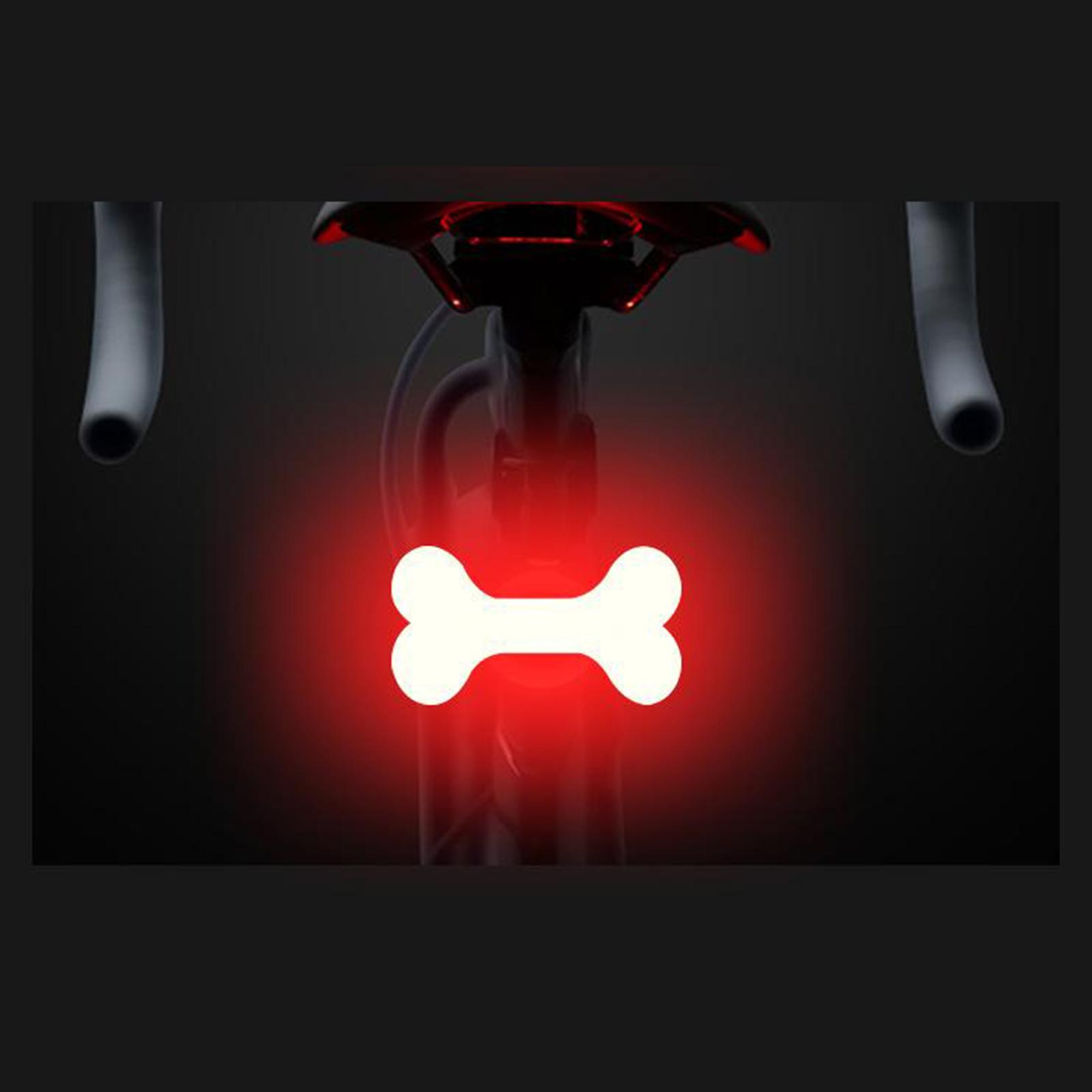 

bicycle , USB Rechargeable, Bike Rear Light, 5 Modes Ultra Bright, Waterproof, Easy to Install for Any Bikes костяной