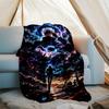 1pc Gojo Satoru (2) Theme Blanket - Digital Print, Polyester, Cozy for All Seasons, Perfect for Outdoor, and Travel