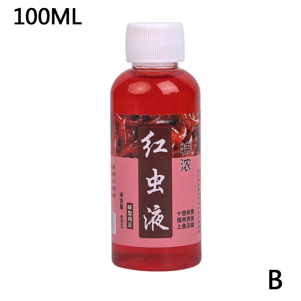 60ML Flüssiger Blasswurmduft Fischlockstoff Konzentrierter Roter Wurm Flüssiger Fischköder Zusatz Barsch Wels Angelzubehör