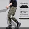 Men's Multi-Pocket Overalls: Trendy Japanese-Style High Street Casual Pants for Spring & Autumn