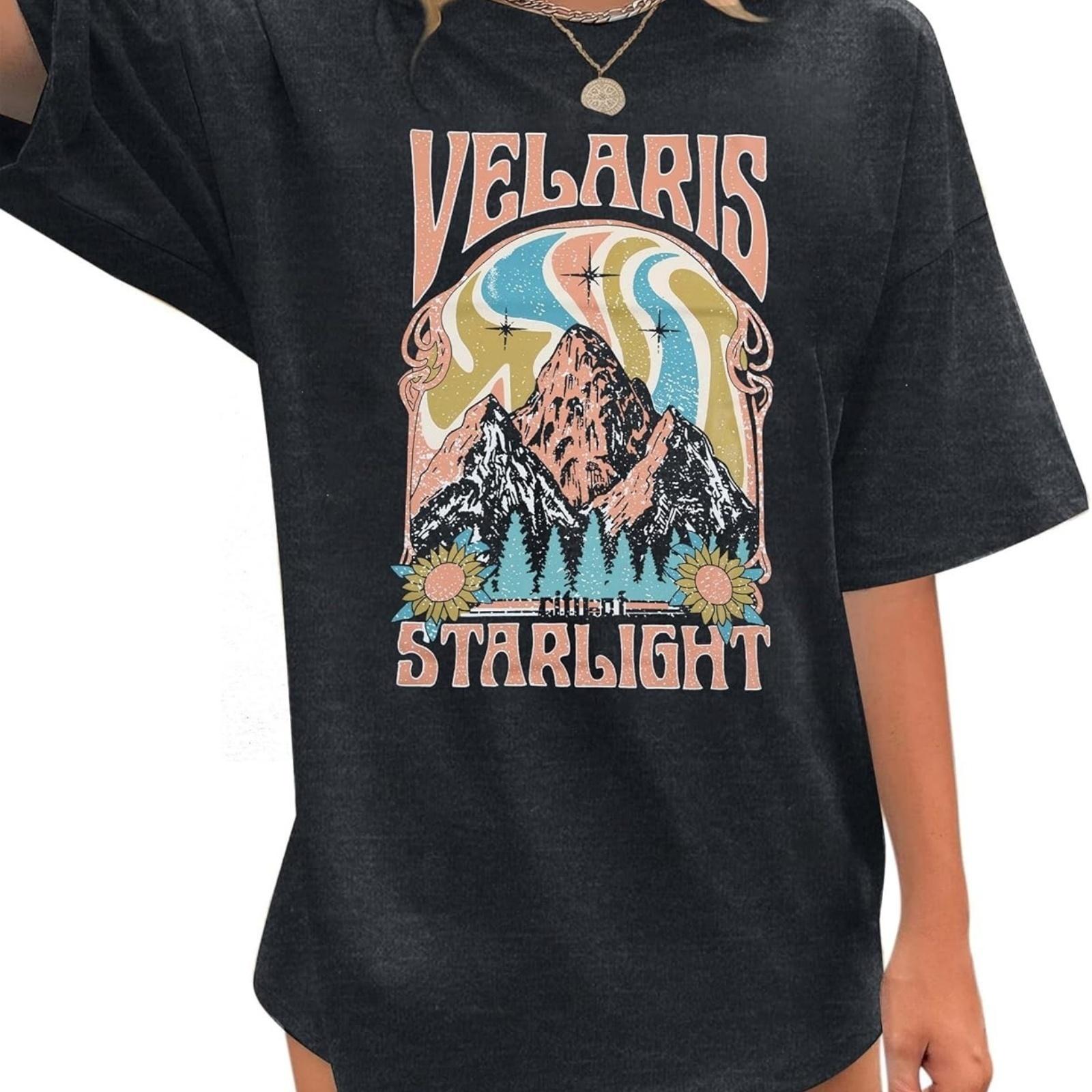 

Acotar Velaris Shirts Women Oversized City of Starlight Shirt Book Fan Gift Casual Short Sleeve Tee XXXXXL різнокольоровий