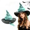 Pleated Halloween Party Butterfly Witch Gothic Wizard Cap Cosplay Dress Up Hat  Halloween Makeup