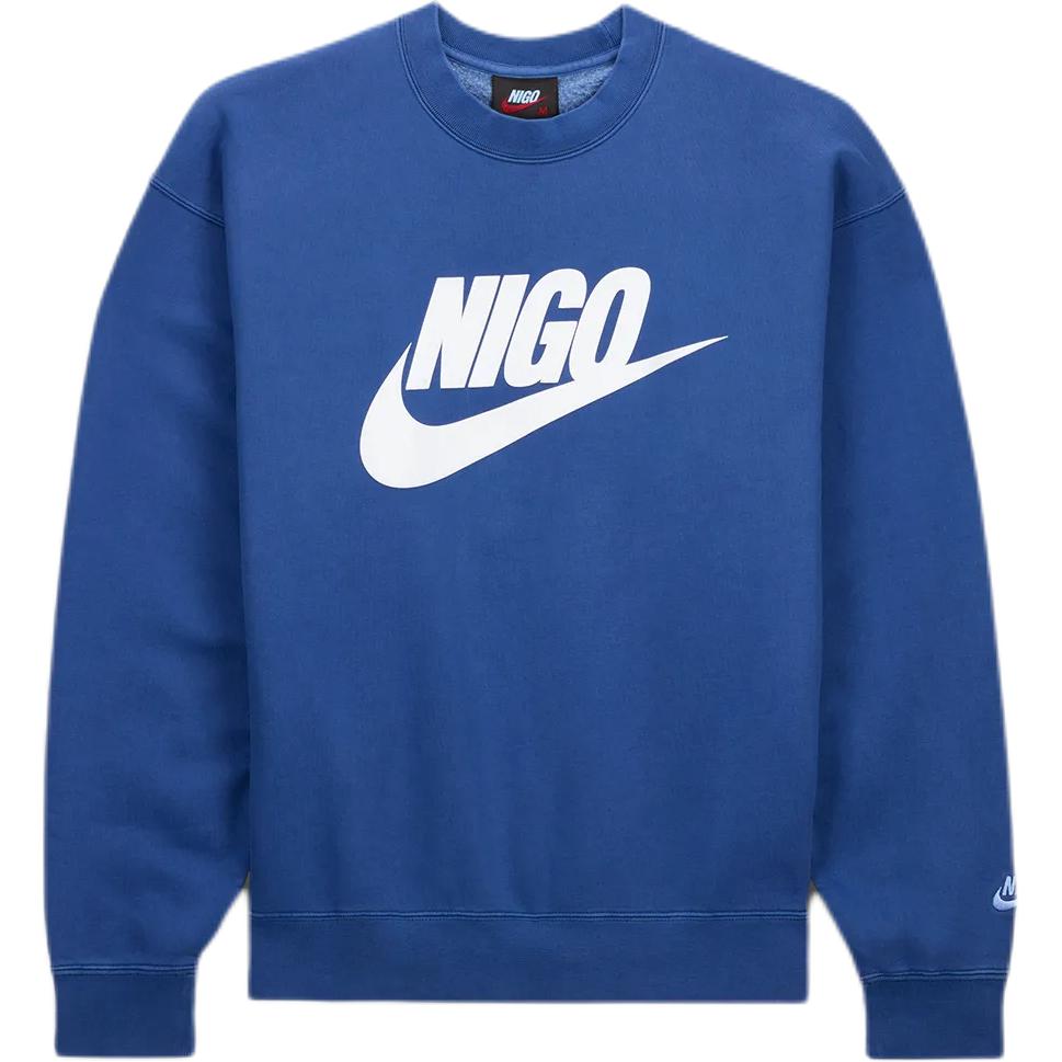 

Nike Флисовая толстовка X Nigo NRG Crew, темно-синяя, унисекс, топы, синяя FV5941-492 S
