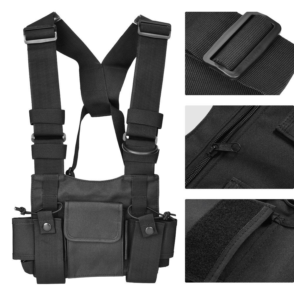 Walkie-Talkie Rucksack Brusttasche Universaltasche Hülle für Funkgerät