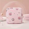 Creative Minimalist Sanitary Pad Storage Bag, Cartoon Print Swab Organizer, Multifunctional Travel High Quality Pouch, Cosmetic Storage Box
