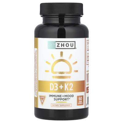 D3 + K2, 60 Veggie Capsules