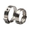 80Pcs Single Ear Hose Clamps 5.8-23.5mm Crimp Hose Clamps Cinches Clamp Rings for Securing Pipe Hoses and Automotive Use