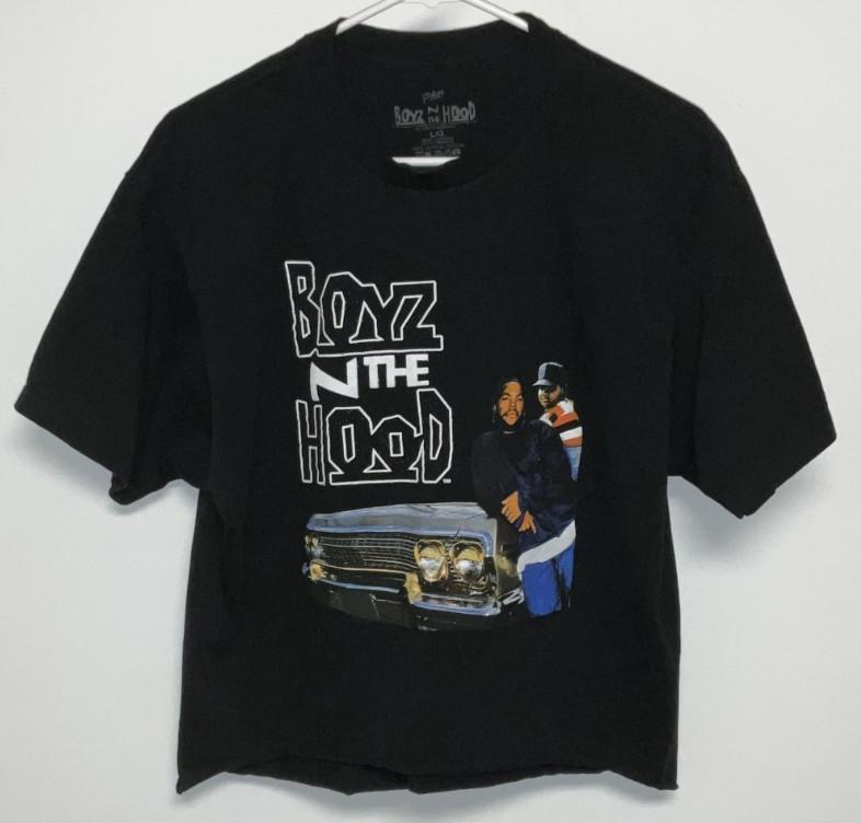 Boyz N The Hood Cropped Short Sleeve T-Shirt Women s Large Black S